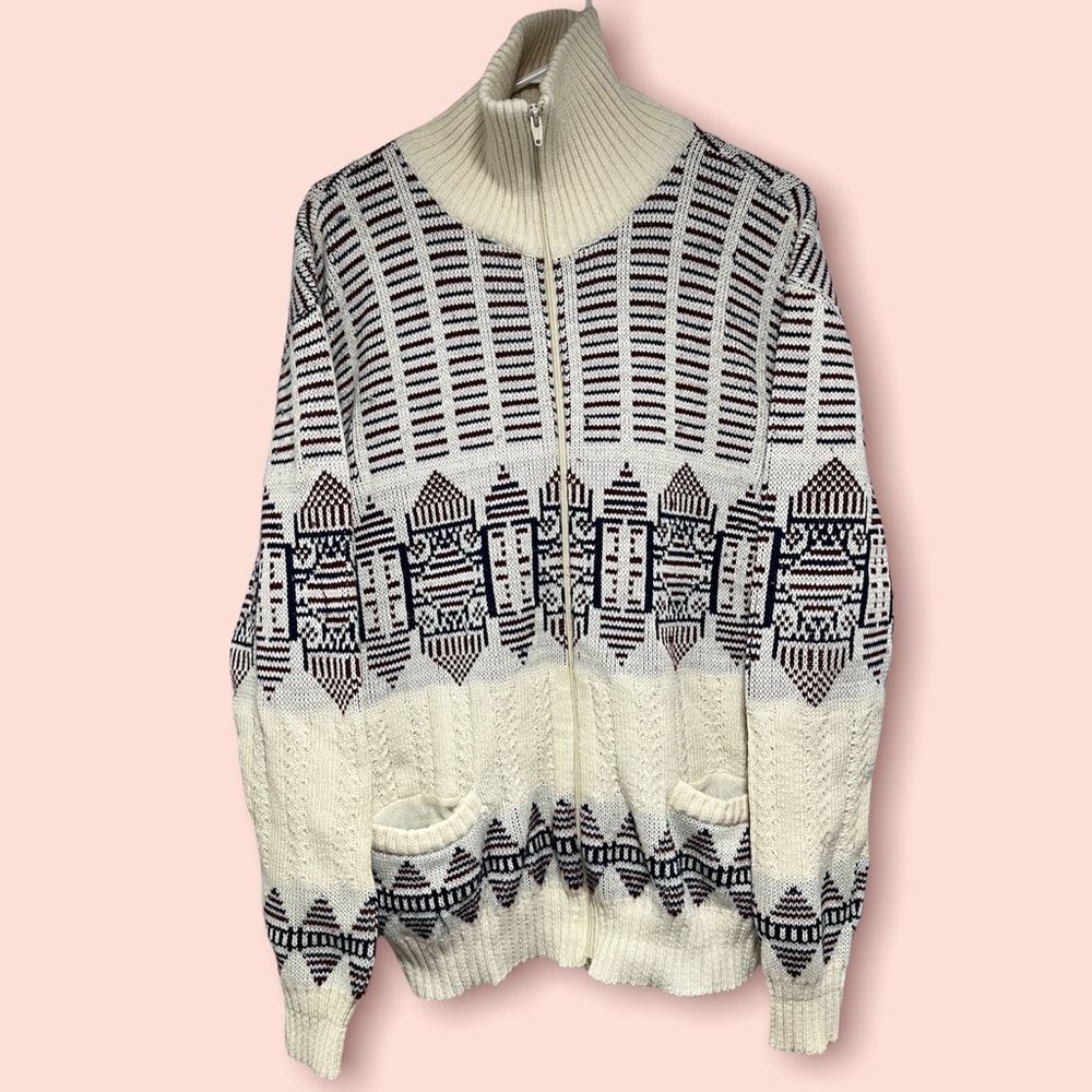 Vintage Flatiron Mills Holliday Knit Sweater Size L